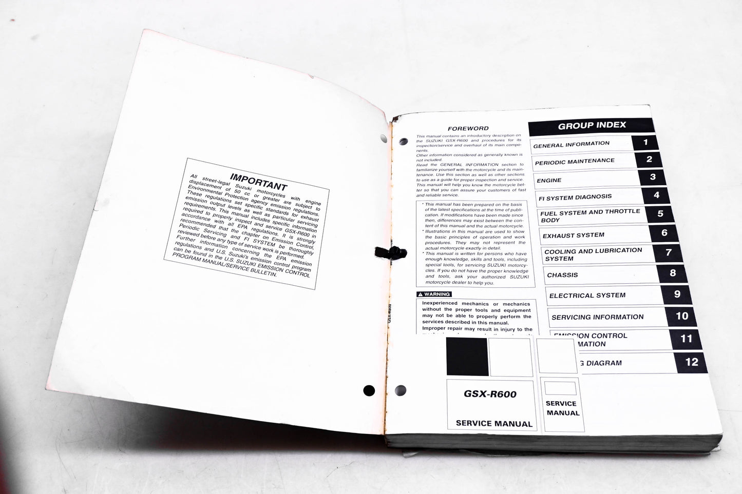 OEM Suzuki 99500-35100-03E GSX-R600 2005 Service Manual