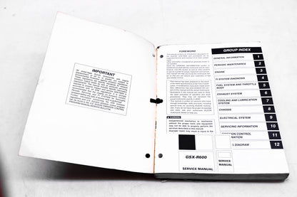OEM Suzuki 99500-35100-03E GSX-R600 2005 Service Manual