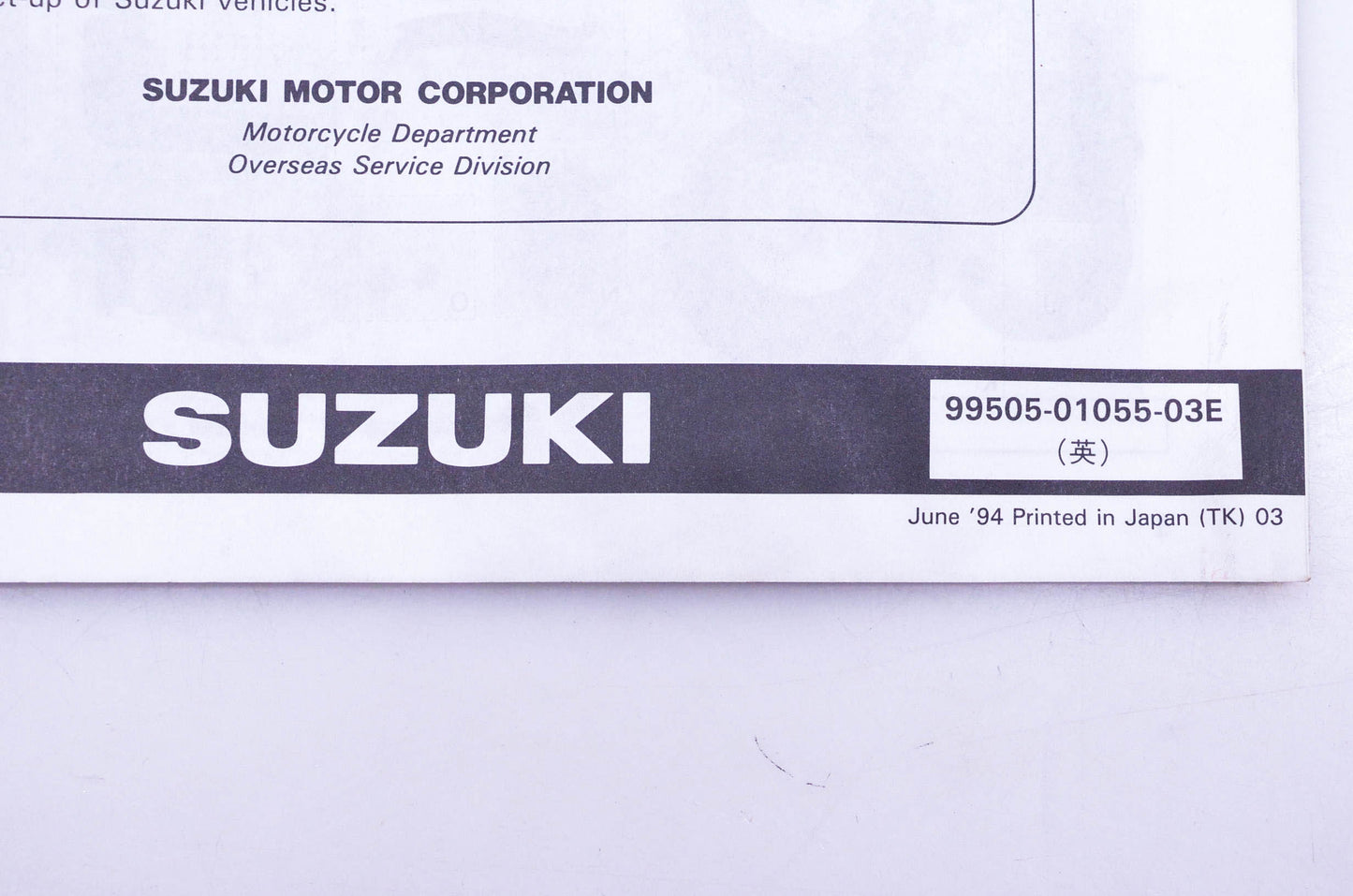 OEM Suzuki 99505-01055-03E LT-F250S Assembly Service Guide