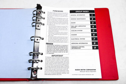 OEM Suzuki 99500-36090-03E SV650 1998 Service Manual