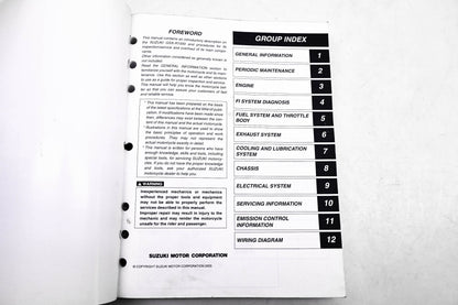 OEM Suzuki 99500-39270-03E GSX-R1000 K5 2005 Service Manual