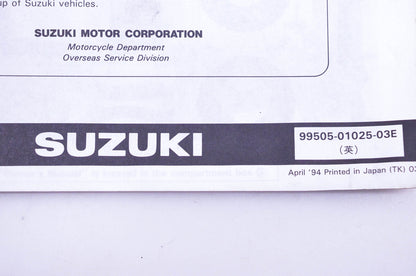 OEM Suzuki 99505-01025-03E LT-4WDS Assembly Service Guide