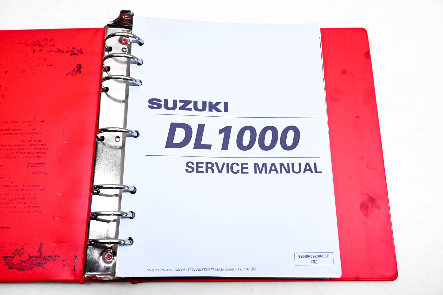 OEM Suzuki 99500-39230-03E DL1000 Service Manual