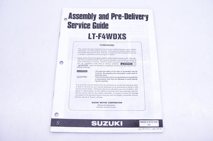 OEM Suzuki 99505-01075-03E LT-F4WDXS Assembly Service Guide