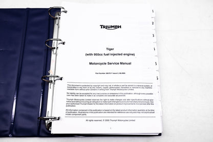 OEM Triumph T3857017 Tiger 955cc Motorcycle Service Manual