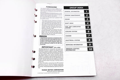 OEM Suzuki 99500-38040-01E VL800 K1 Service Manual