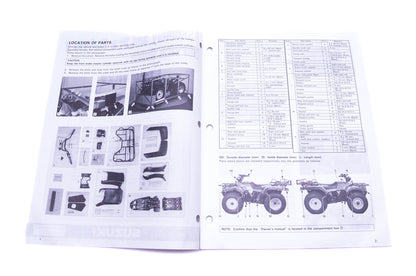 OEM Suzuki 99505-01073-03E LT-F4WDXP Assembly Service Guide