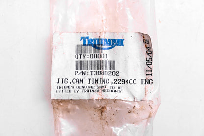 New OEM Triumph T3880202 Cam Timing 2294cc Engine Jig NOS