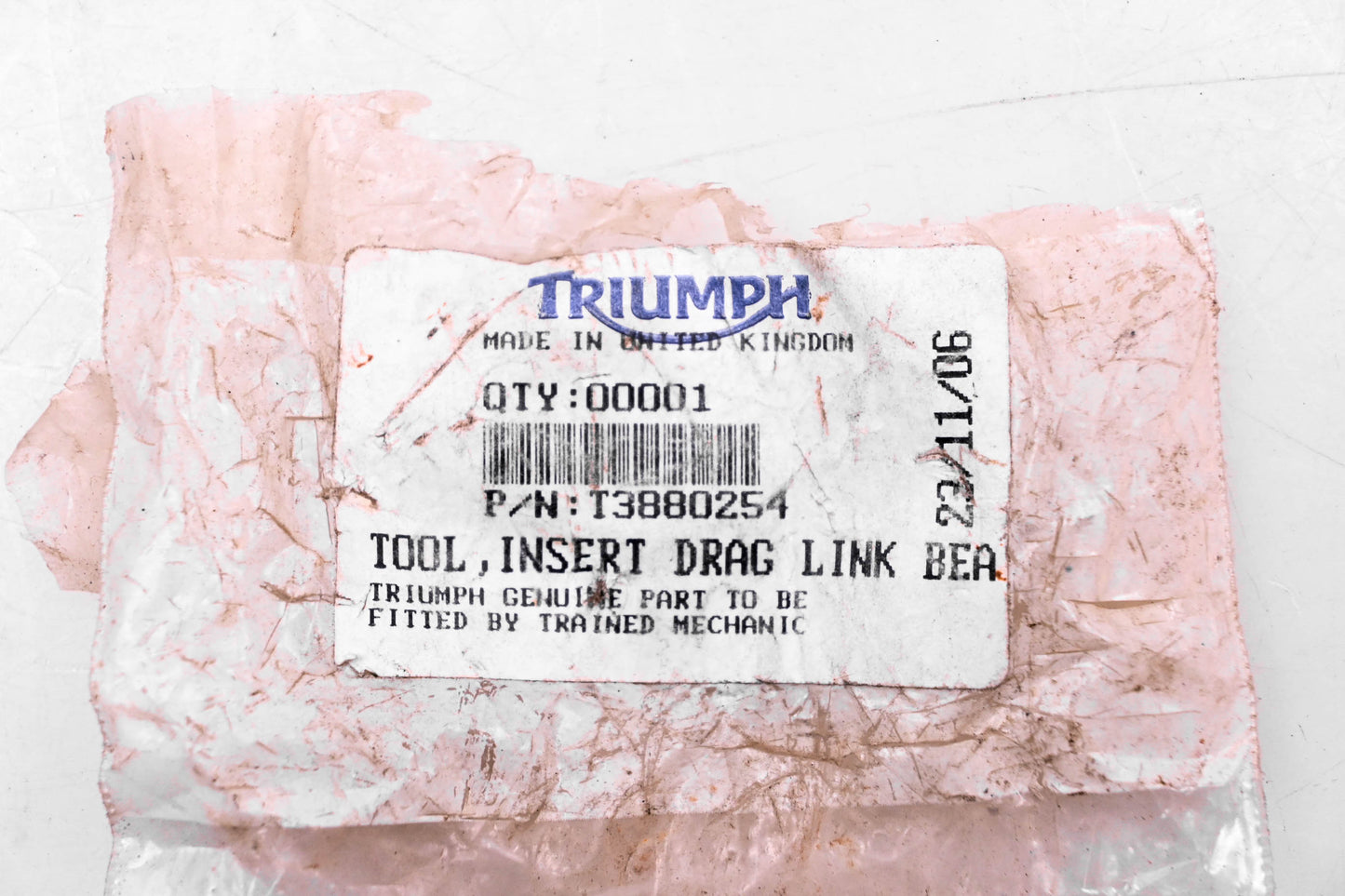 New OEM Triumph T3880254 Drag Link Bearing Insertion Tool NOS