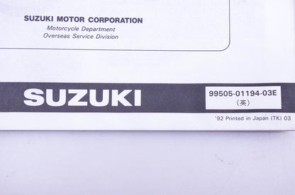 OEM Suzuki 99505-01194-03E DR125SER Assembly Service Guide