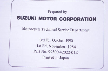 OEM Suzuki 99500-42022-01E LT230GE Service Manual