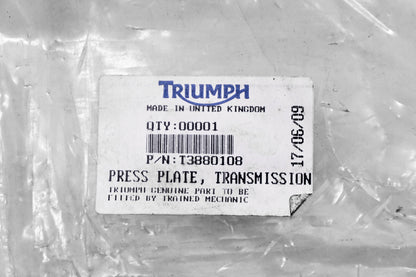 New OEM Triumph T3880108 Transmission Press Plate Assembly NOS