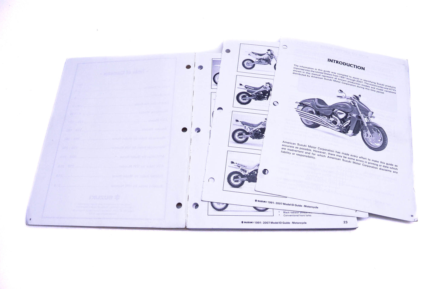 OEM Suzuki 99923-12983 Motorcycle & ATV Identification Guide 1991-2007