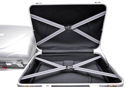 Aprilia 8790173, 8790177 Silver Pegaso Lateral Case Side Pannier Kit NOS