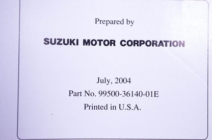 OEM Suzuki 99500-36140-01E QUV620F Service Manual