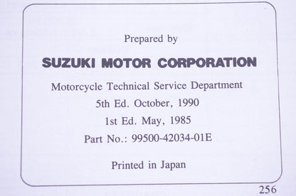 OEM Suzuki 99500-42034-01E LT230S Service Manual