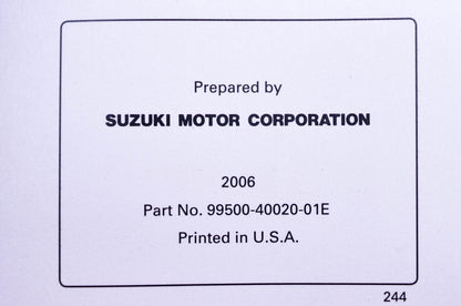 OEM Suzuki 99500-40020-01E LT-Z90 K7 Service Manual