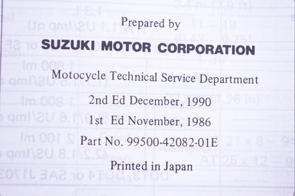 OEM Suzuki 99500-42082-01E LT300E Service Manual
