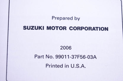 OEM Suzuki 99011-37F56-03A RM250 K7 Service Manual