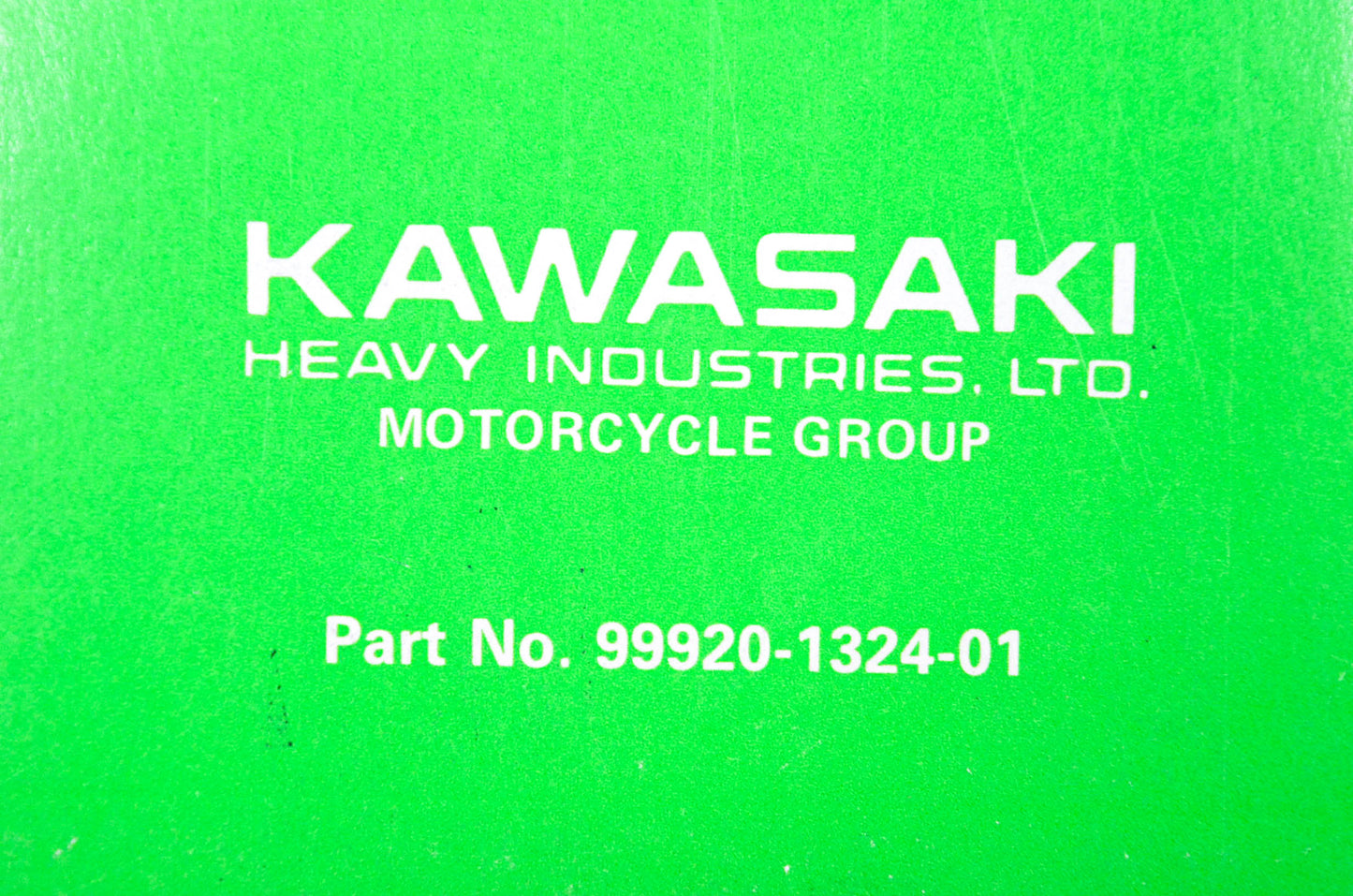 OEM Kawasaki 99920-1324-01 KX125-E1 Service Manual