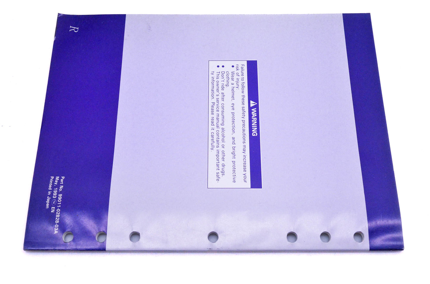 OEM Suzuki 99011-02B28-03A RM80 R Service Manual