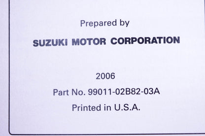 OEM Suzuki 99011-02B82-03A RM85/L K7 Service Manual