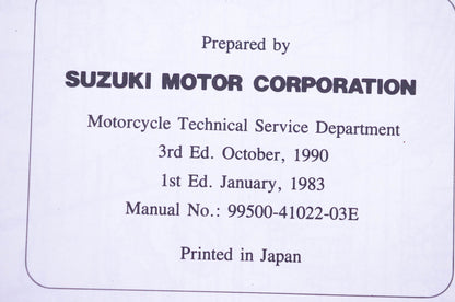 OEM Suzuki 99500-41022-03E ATL125 D Service Manual