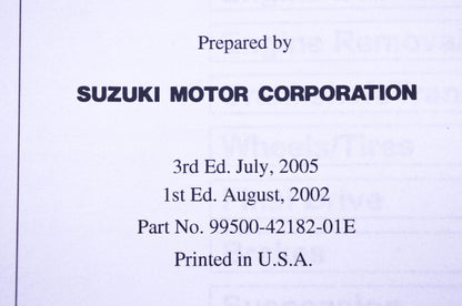 OEM Suzuki 99500-42182-01E RM-Z250 K4 K5 K6 Service Manual