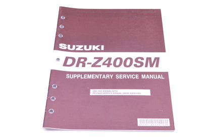 OEM Suzuki 99501-43110-03E DR-Z400SM K5 Supplementary Service Manual