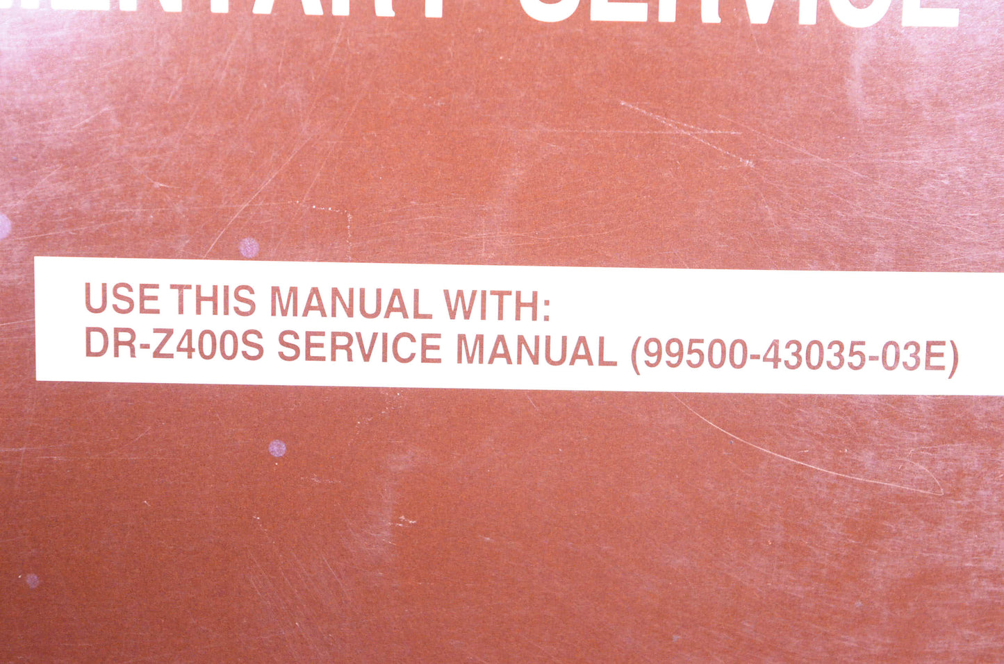 OEM Suzuki 99501-43110-03E DR-Z400SM K5 Supplementary Service Manual