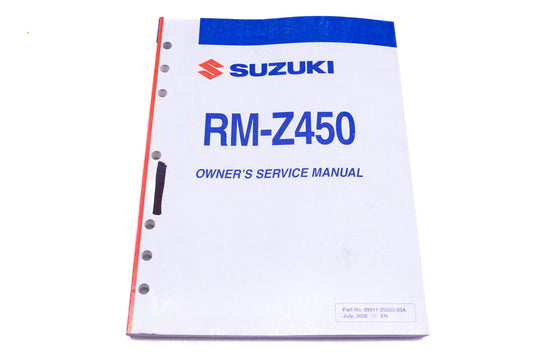 OEM Suzuki 99011-35G52-03A RM-Z450 K7 Service Manual