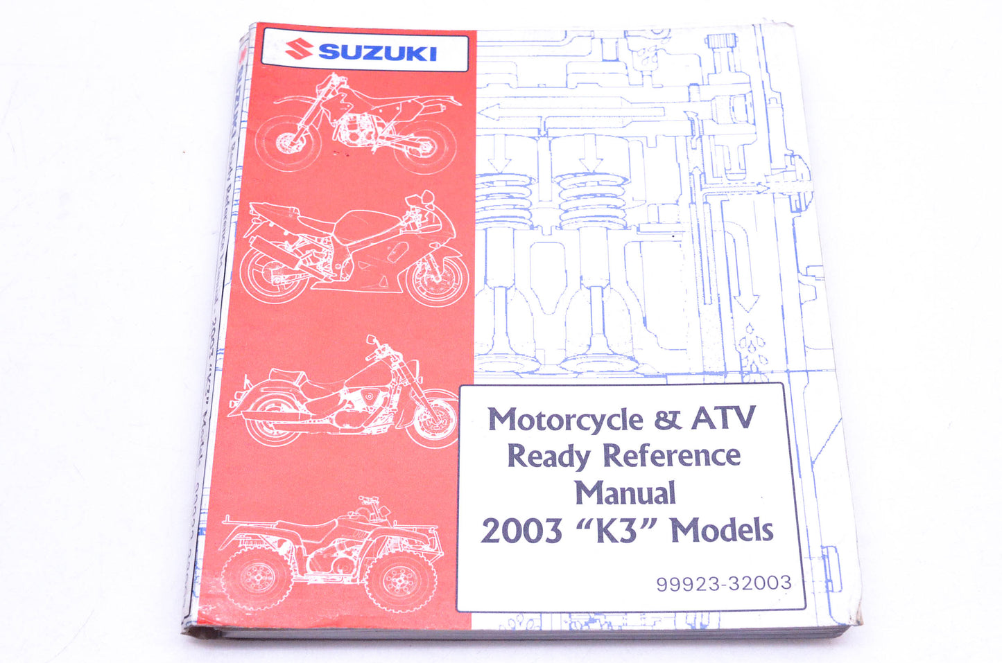 OEM Suzuki 99923-32003 Motorcycle & ATV 2003 K3 Ready Reference Manual