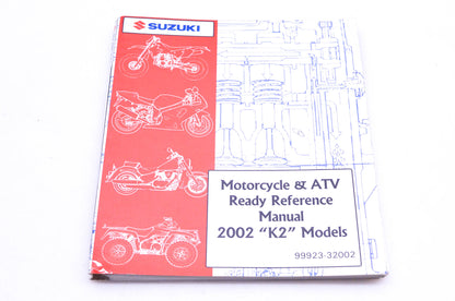 OEM Suzuki 99923-32002 Motorcycle & ATV 2002 K2 Ready Reference Manual