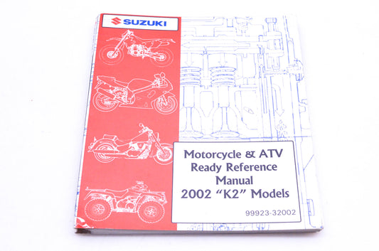 OEM Suzuki 99923-32002 Motorcycle & ATV 2002 K2 Ready Reference Manual