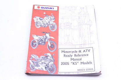 OEM Suzuki 99923-32005 Motorcycle & ATV 2005 K5 Ready Reference Manual