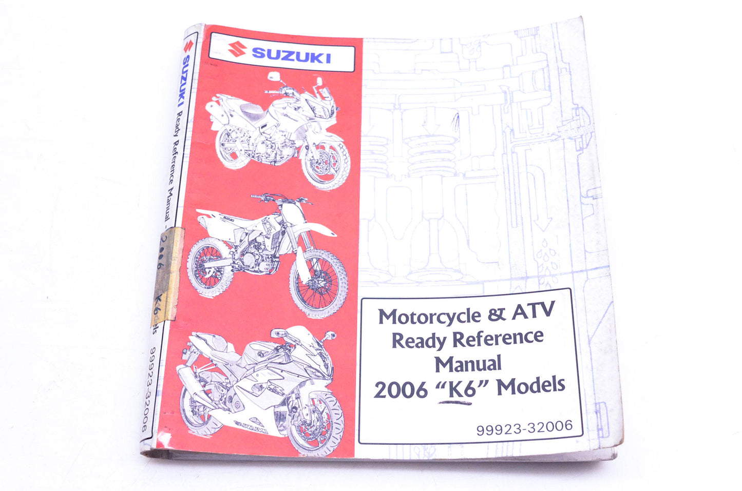 OEM Suzuki 99923-32006 Motorcycle & ATV 2006 K6 Ready Reference Manual