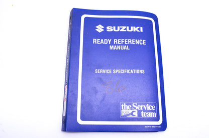OEM Suzuki 99923-03861 Ready Reference 1986 G Model Service Specification Manual
