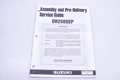 OEM Suzuki 99505-01293-03E DR250SEP P Assembly Service Guide
