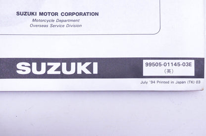 OEM Suzuki 99505-01145-03E DR350S S Assembly Service Guide