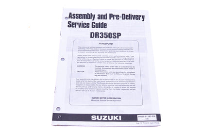 OEM Suzuki 99505-01183-03E DR350SP Assembly Service Guide