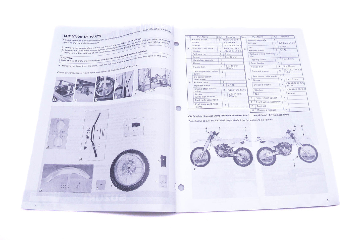 OEM Suzuki 99505-01184-03E DR350R R Assembly Service Guide