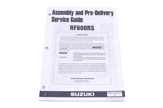 OEM Suzuki 99505-01205-03E RF600RS S Assembly Service Guide