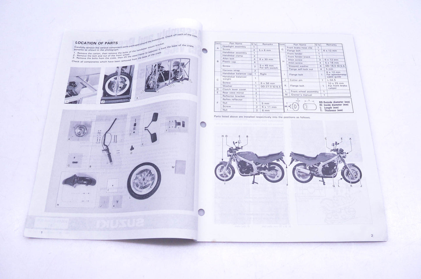 OEM Suzuki 99505-01045-03E GS500ES S Assembly Service Guide