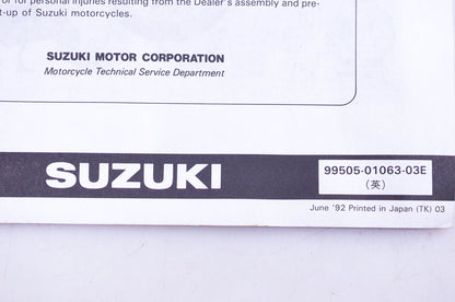 OEM Suzuki 99505-01063-03E GSX750FP P Assembly Service Guide