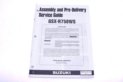 OEM Suzuki 99505-01165-03E GSX-R750WS S Assembly Service Guide