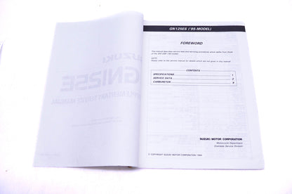 OEM Suzuki 99501-31020-03E GN125E Supplementary Service Manual