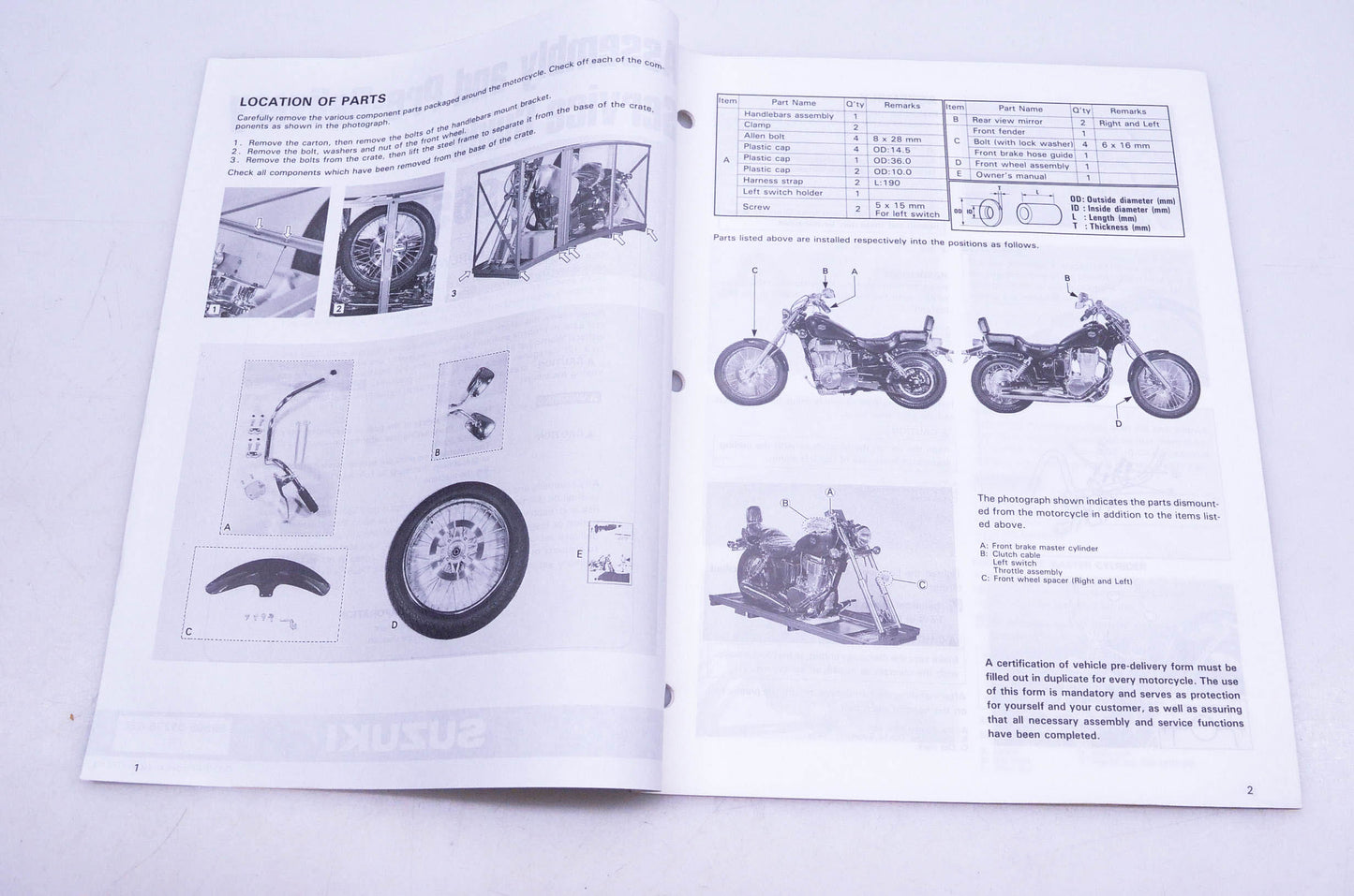OEM Suzuki 99505-01275-03E LS650S S Assembly Service Guide
