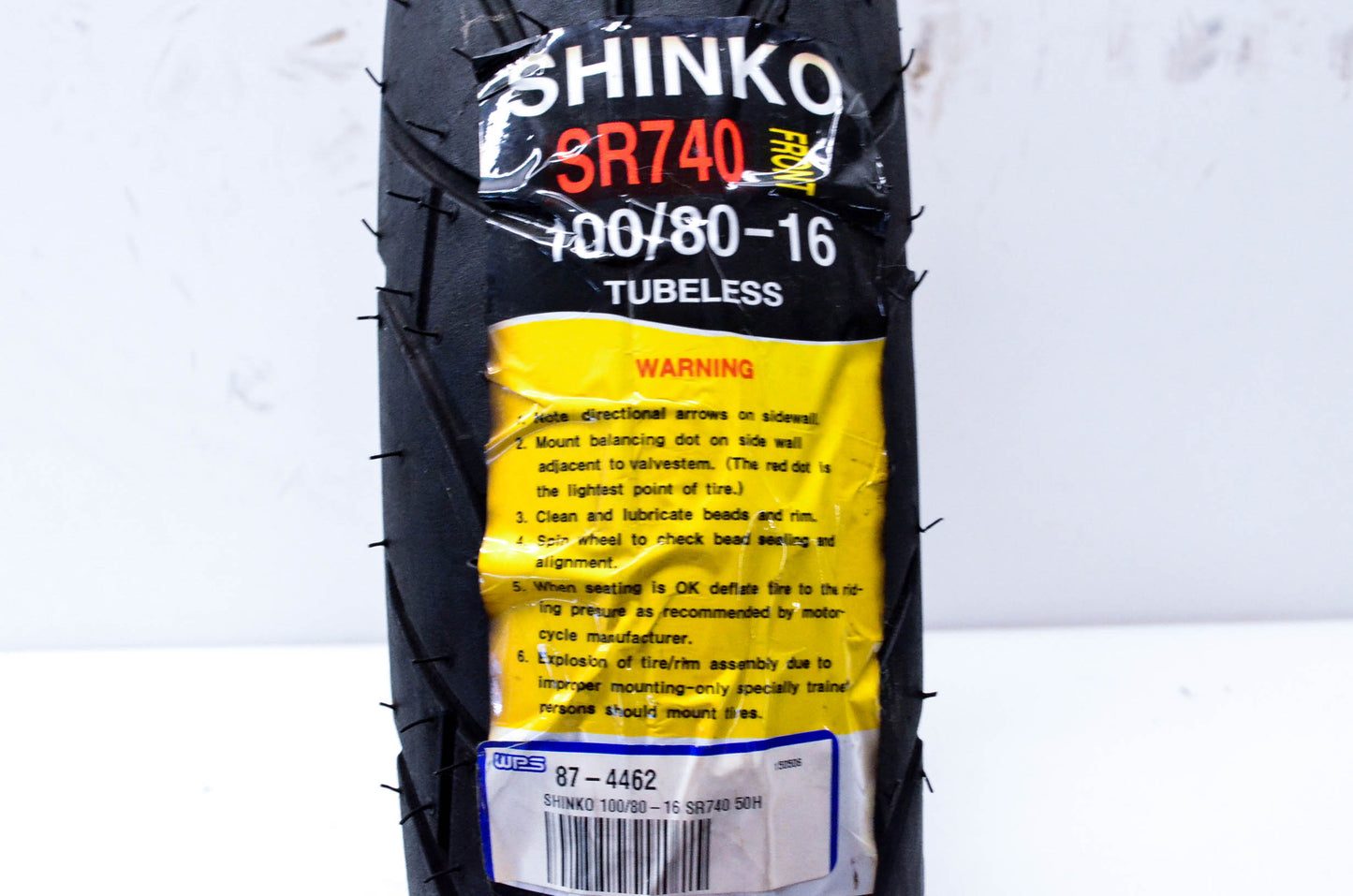 Shinko SR740, 87-4462 100/80-16 MC 50H Tire NOS