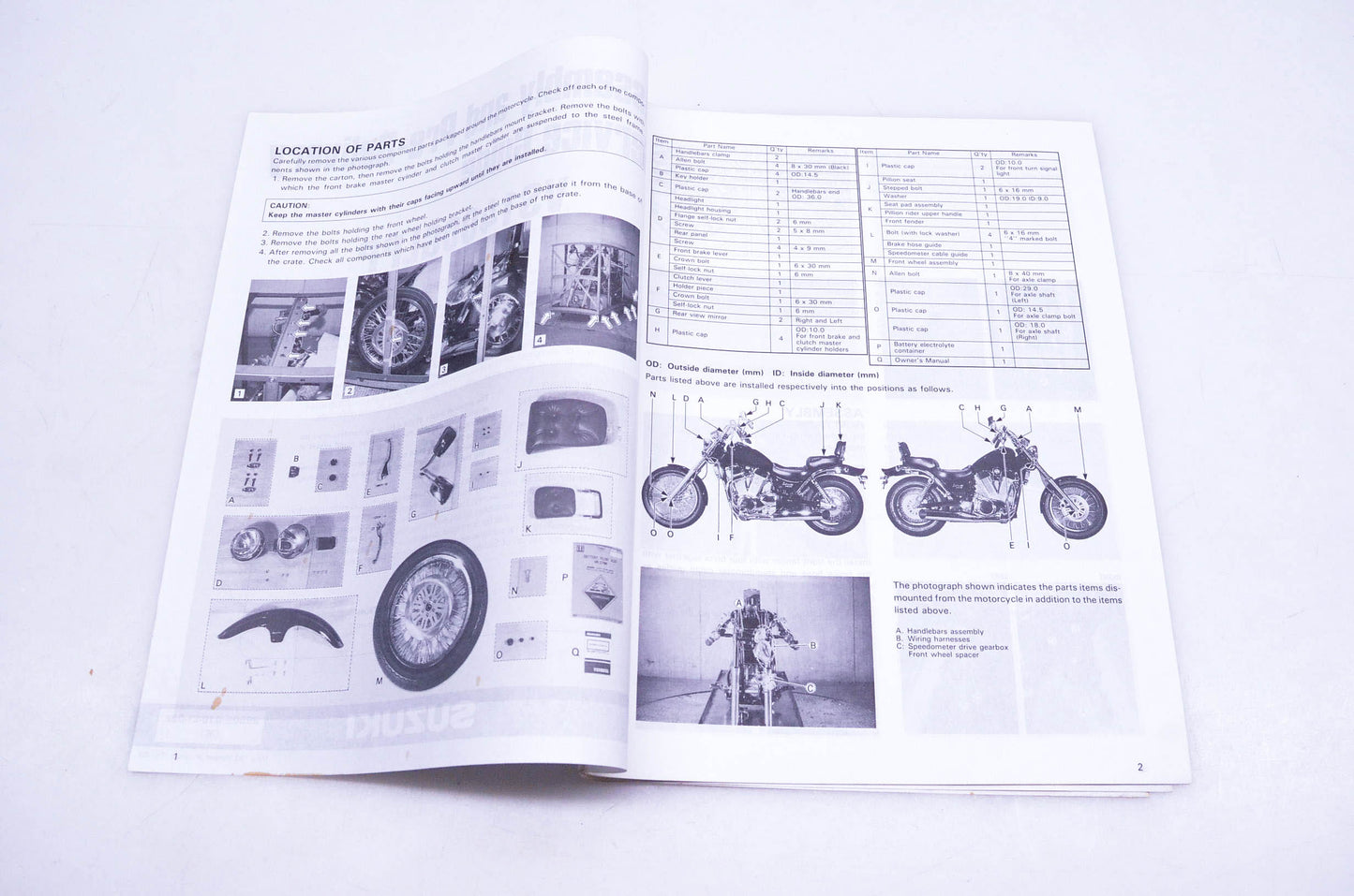 OEM Suzuki 99505-01043-03E VS1400GLPP P Assembly Service Guide