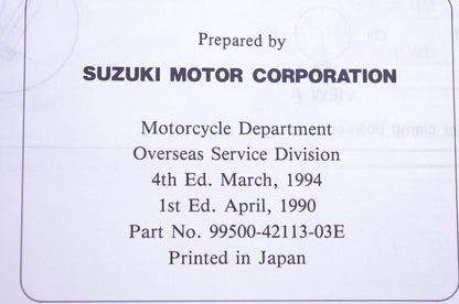 OEM Suzuki 99500-42113-03E DR250/250S Service Manual